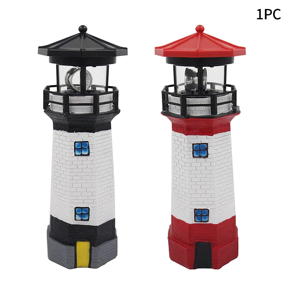 Solar Lighthouse Rotating Beacon Light Z78008