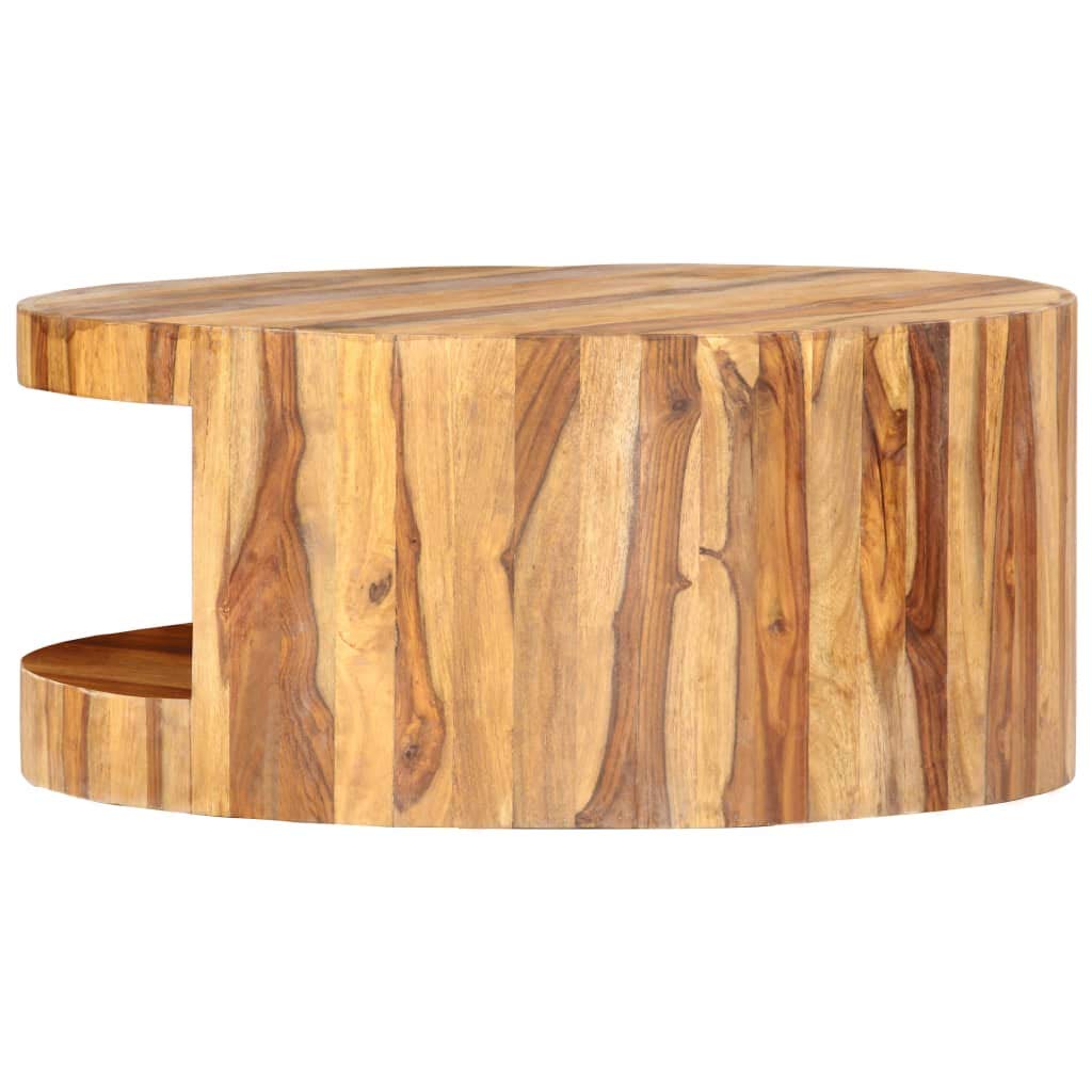 25.6"x11.8" Solid Sheesham Wood Coffee Table S465