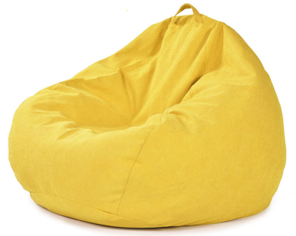 Memory Foam Bean Bag Chair Yellow 90X110cm A500084