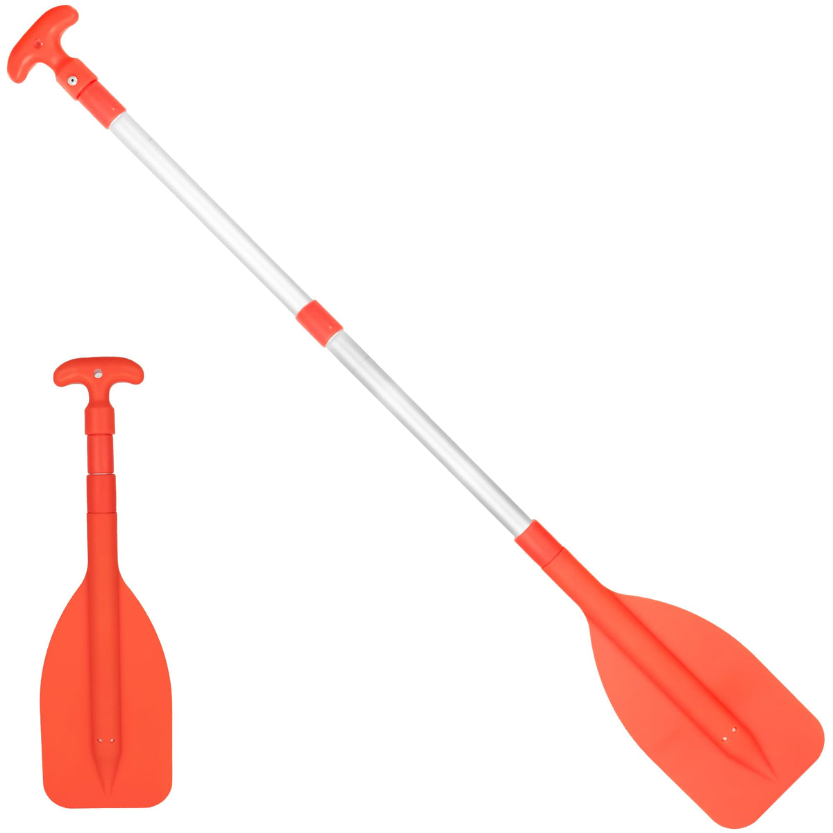 Telescoping Floating Orange Boat Paddle F516