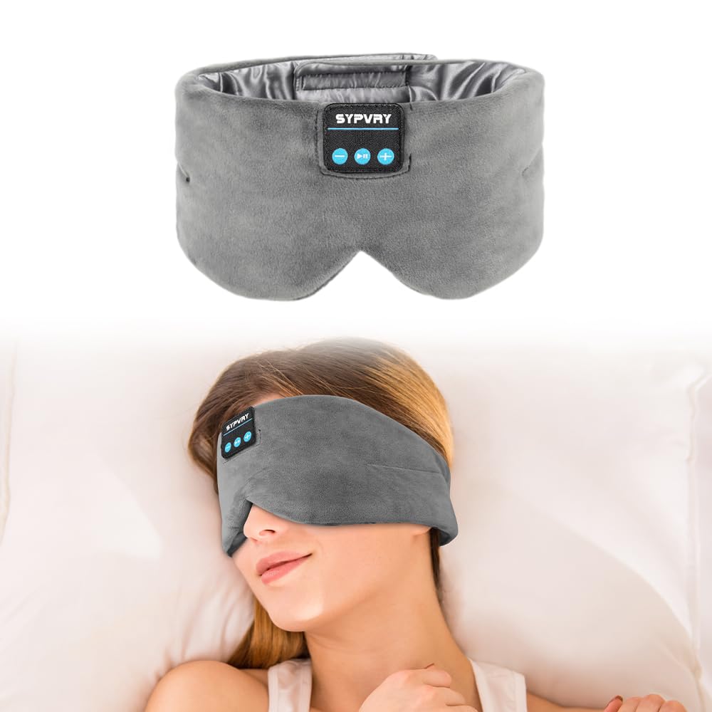 Bluetooth Silk Sleep Eye Mask with Microphone D7123