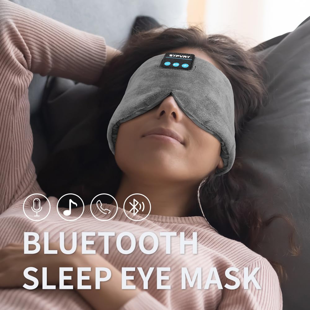 Bluetooth Silk Sleep Eye Mask with Microphone D7123