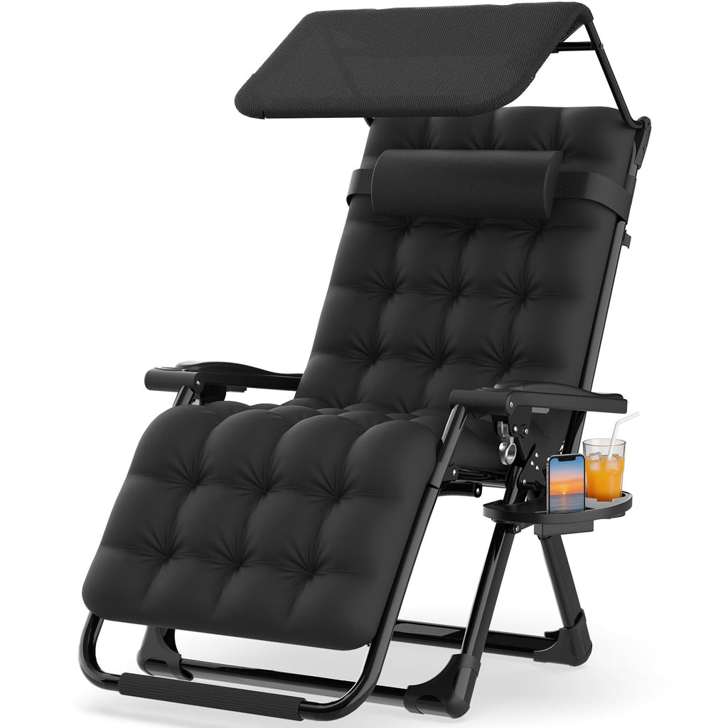 Zero Gravity Reclining Camping Chair with Canopy W7766