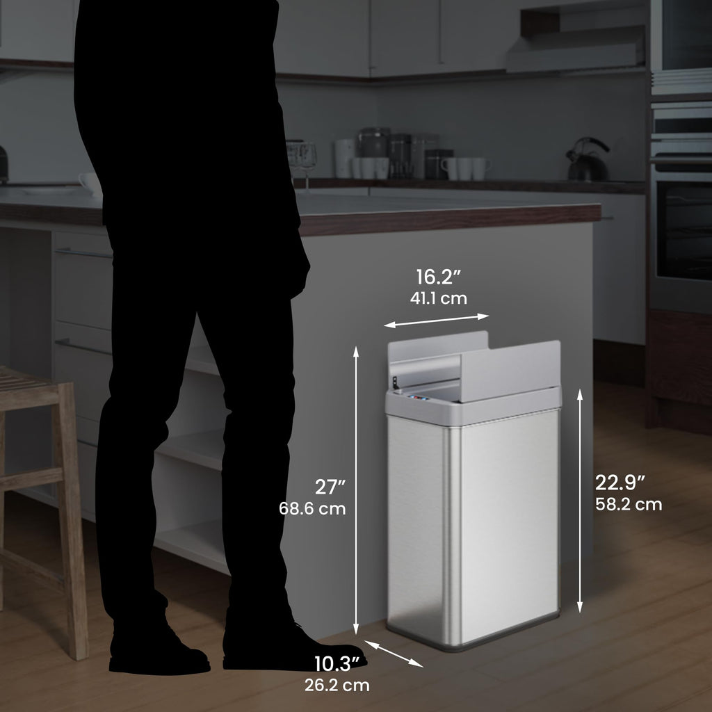 13 Gallon Sensor Kitchen Trash Can G903