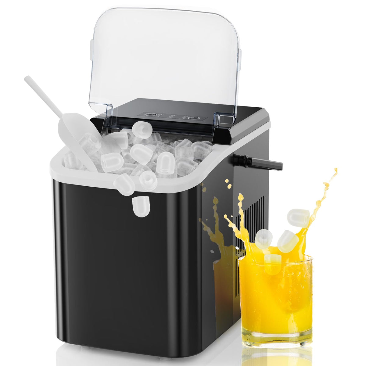 Portable Countertop Ice Maker Machine with Handle K33560