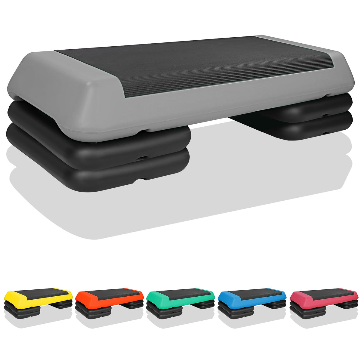 Adjustable Aerobic Stepper with 4 Risers R719725