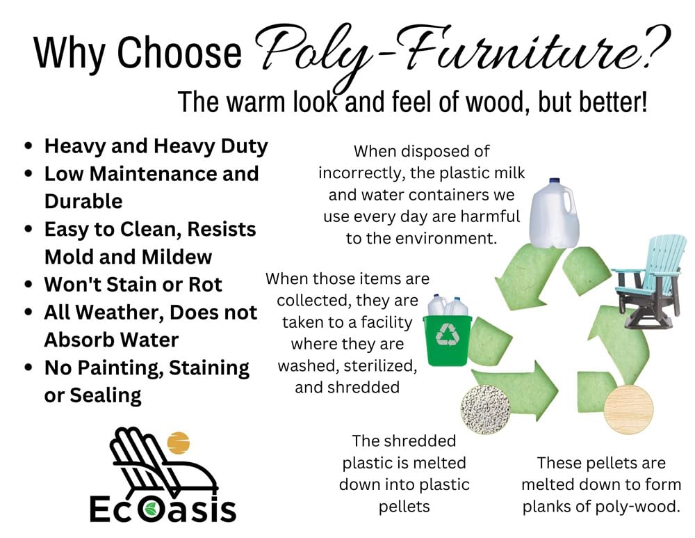 Poly Outdoor Adirondack Swivel Glider U602