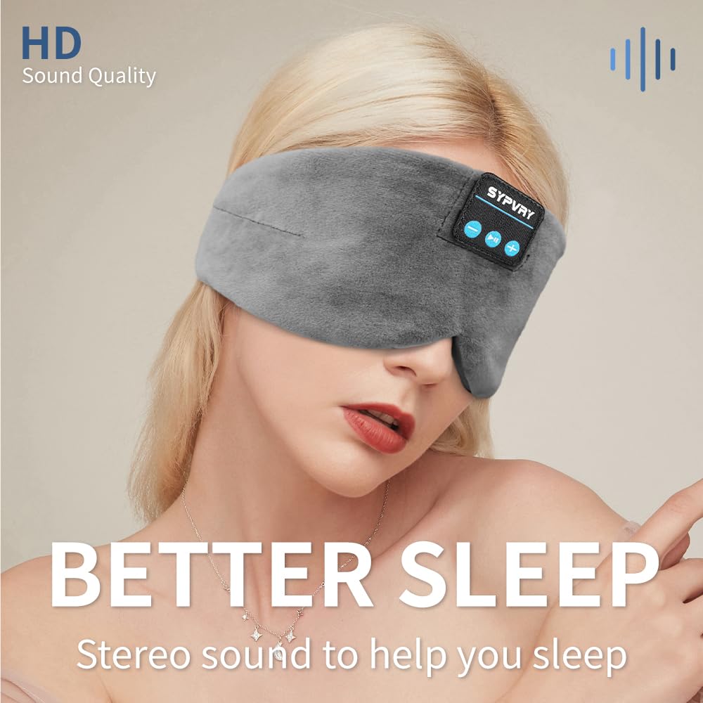 Bluetooth Silk Sleep Eye Mask with Microphone D7123