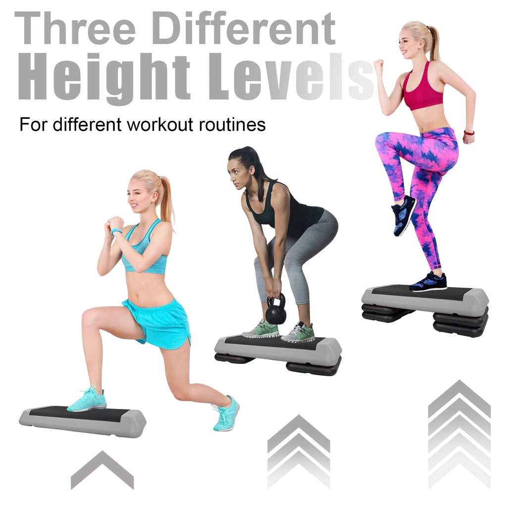 Adjustable Aerobic Stepper with 4 Risers R719725