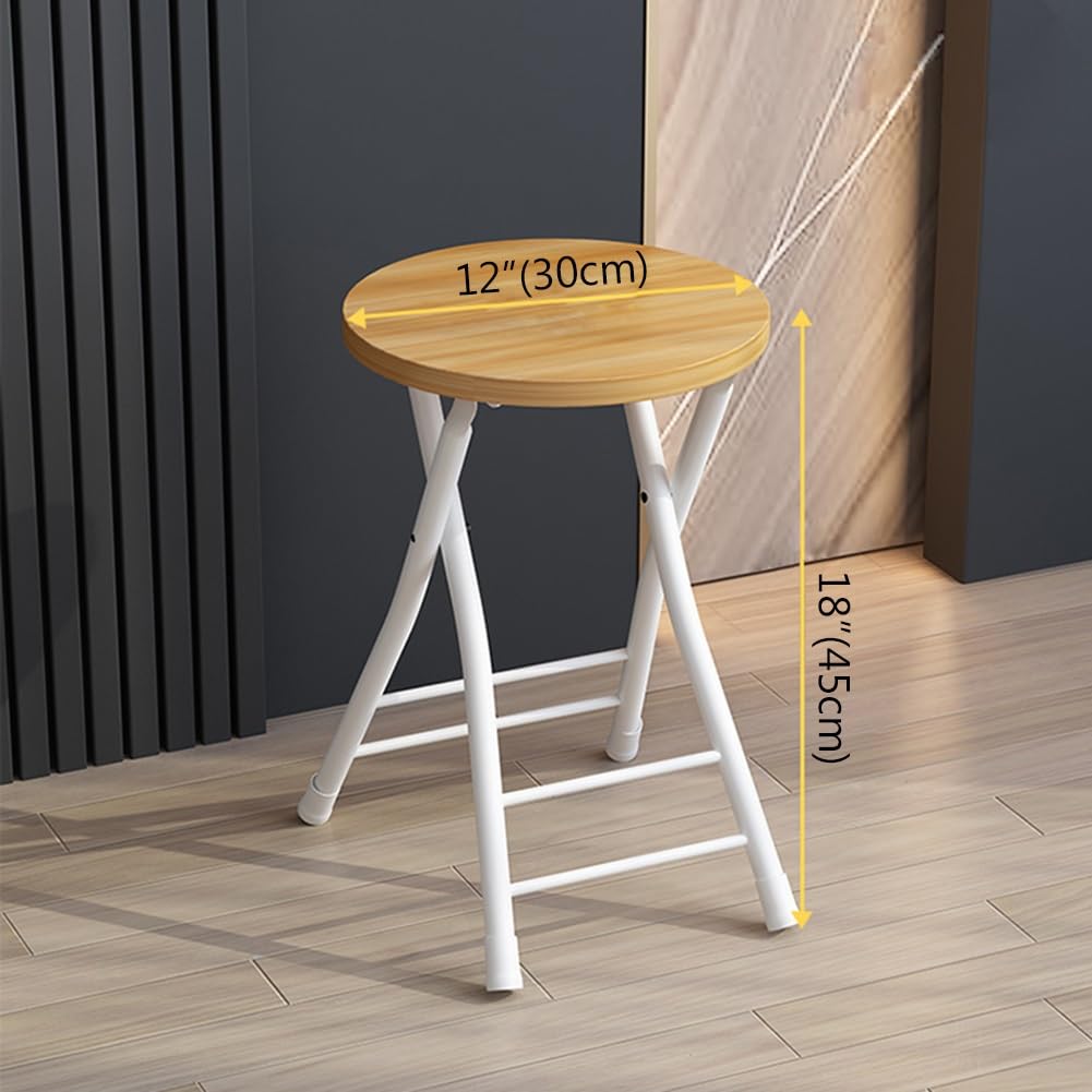 18 Inch Backless Folding Bar Stool with Footrest C184