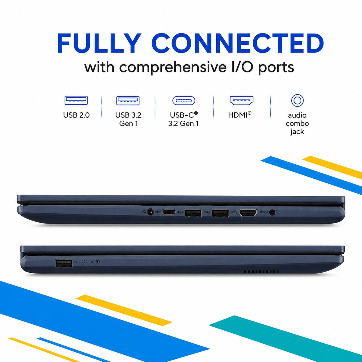 15.6" FHD IPS Laptop, 16GB DDR5 RAM, 256GB SSD, Windows 11 Home Y201