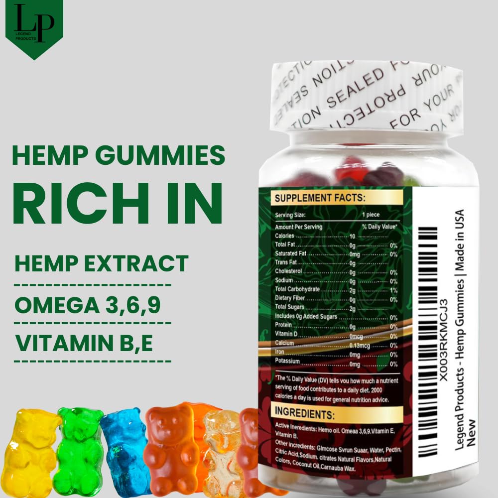 Organic Hemp Extract Gummies 60 Gummies S920