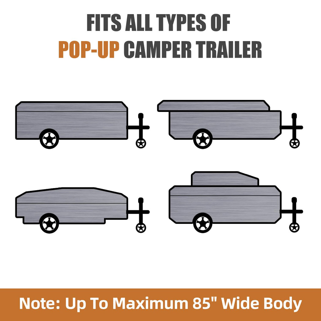 12'-14' Waterproof Pop-up Camper Cover D896571