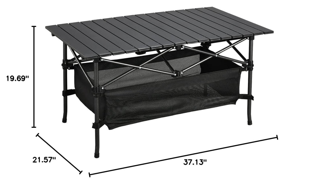 Lightweight Aluminum Folding Camping Table with Carrying Bag Q548