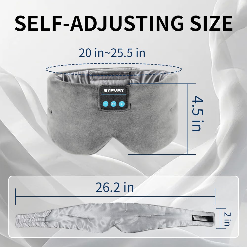 Bluetooth Silk Sleep Eye Mask with Microphone D7123