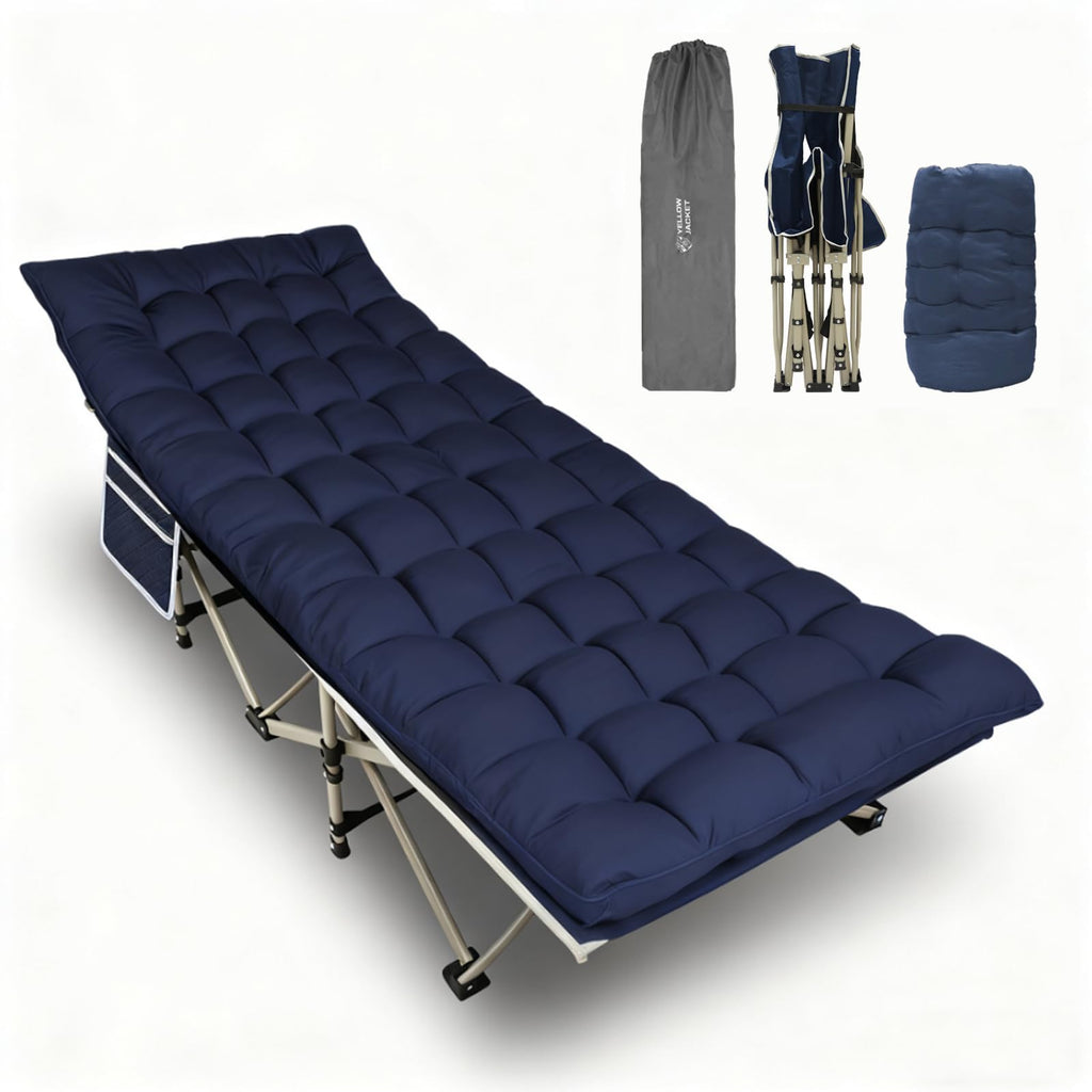 Folding Camping Cot with Removable Mattress and Carry Bag B414868