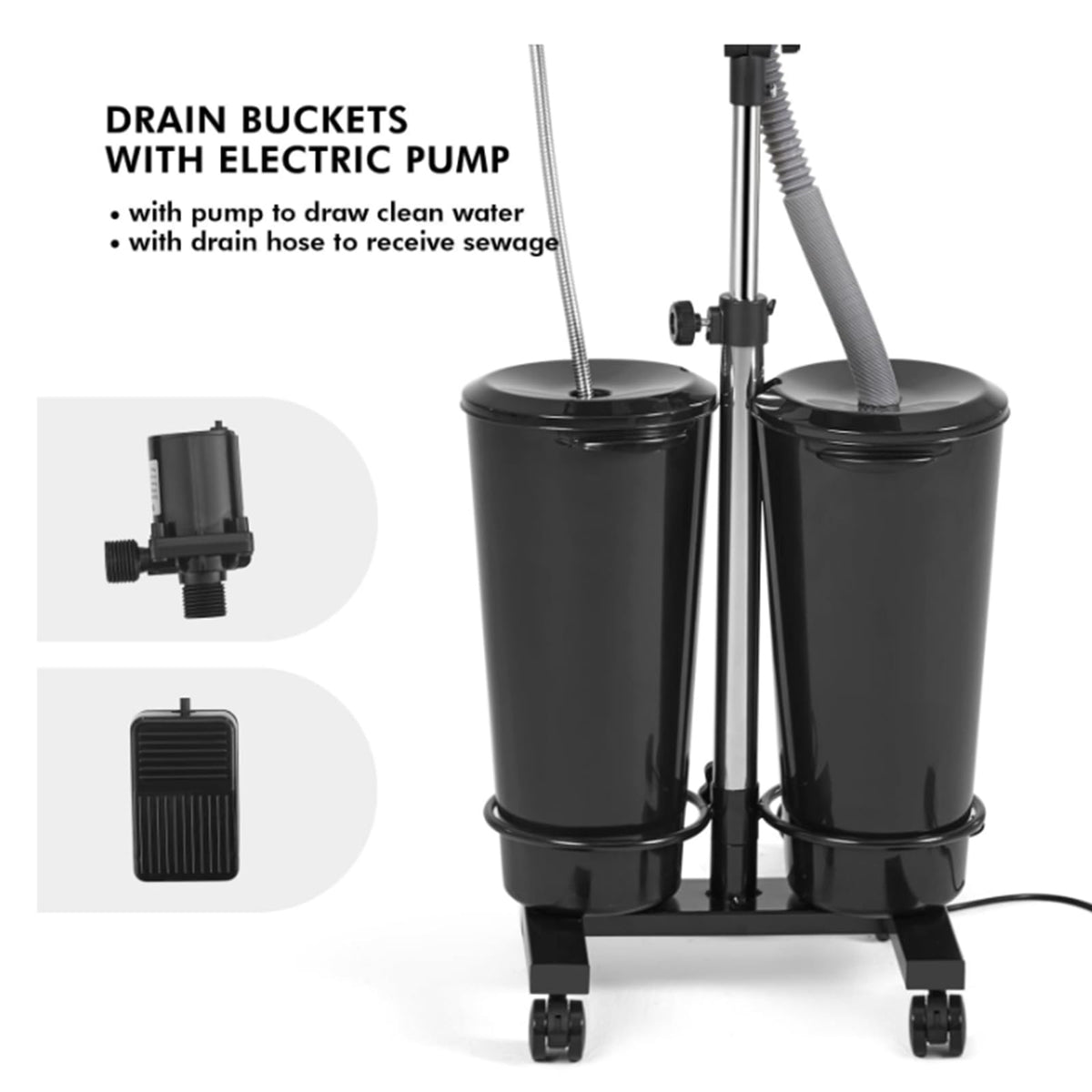 Portable Hair Washing Basin with Electric Pump H78254
