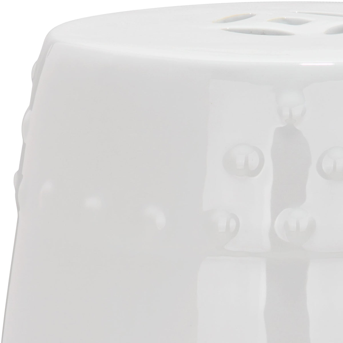 White Ceramic Garden Stool M681039