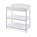 White Baby Changing Table with Pad & Storage Shelves S35611