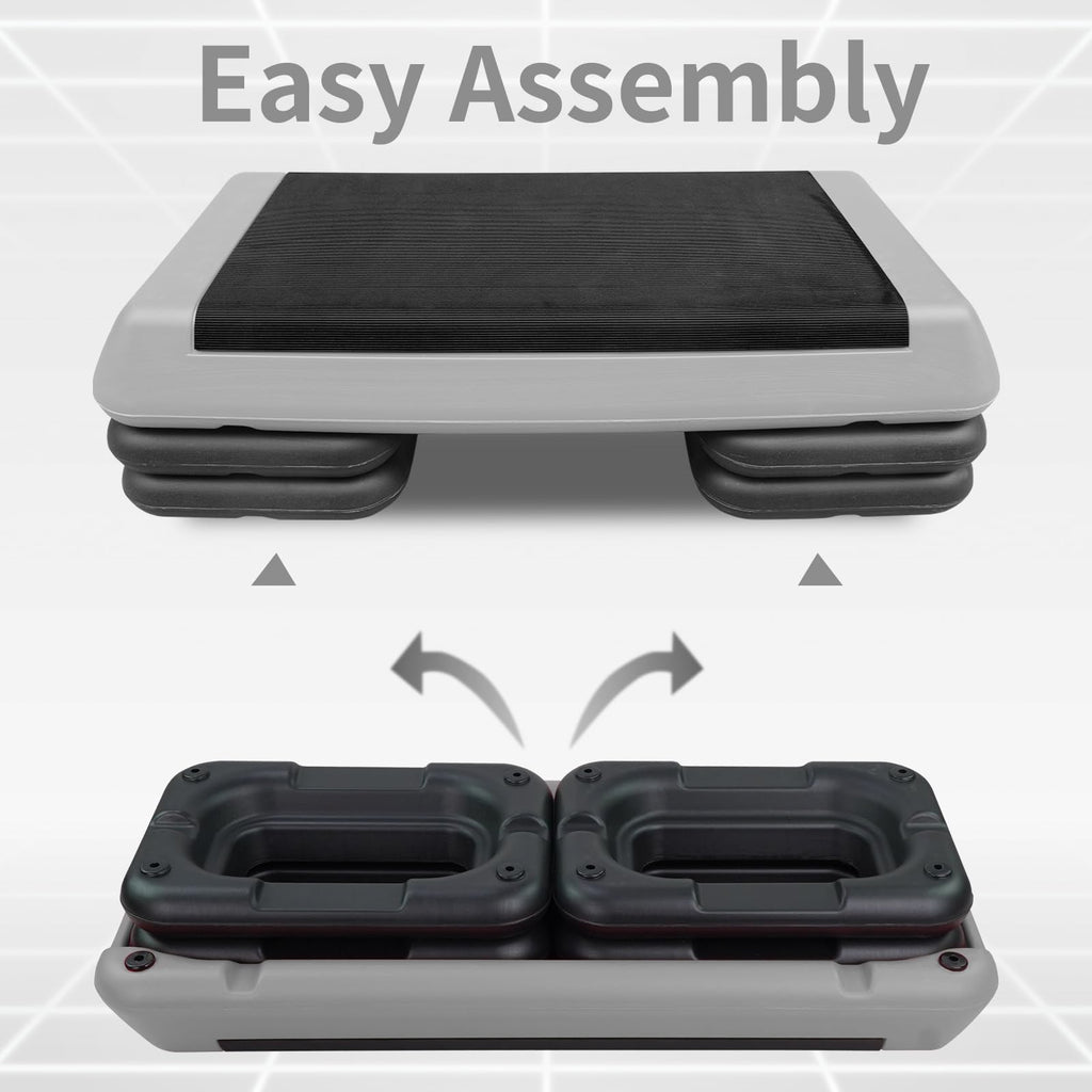 Adjustable Aerobic Stepper with 4 Risers R719725