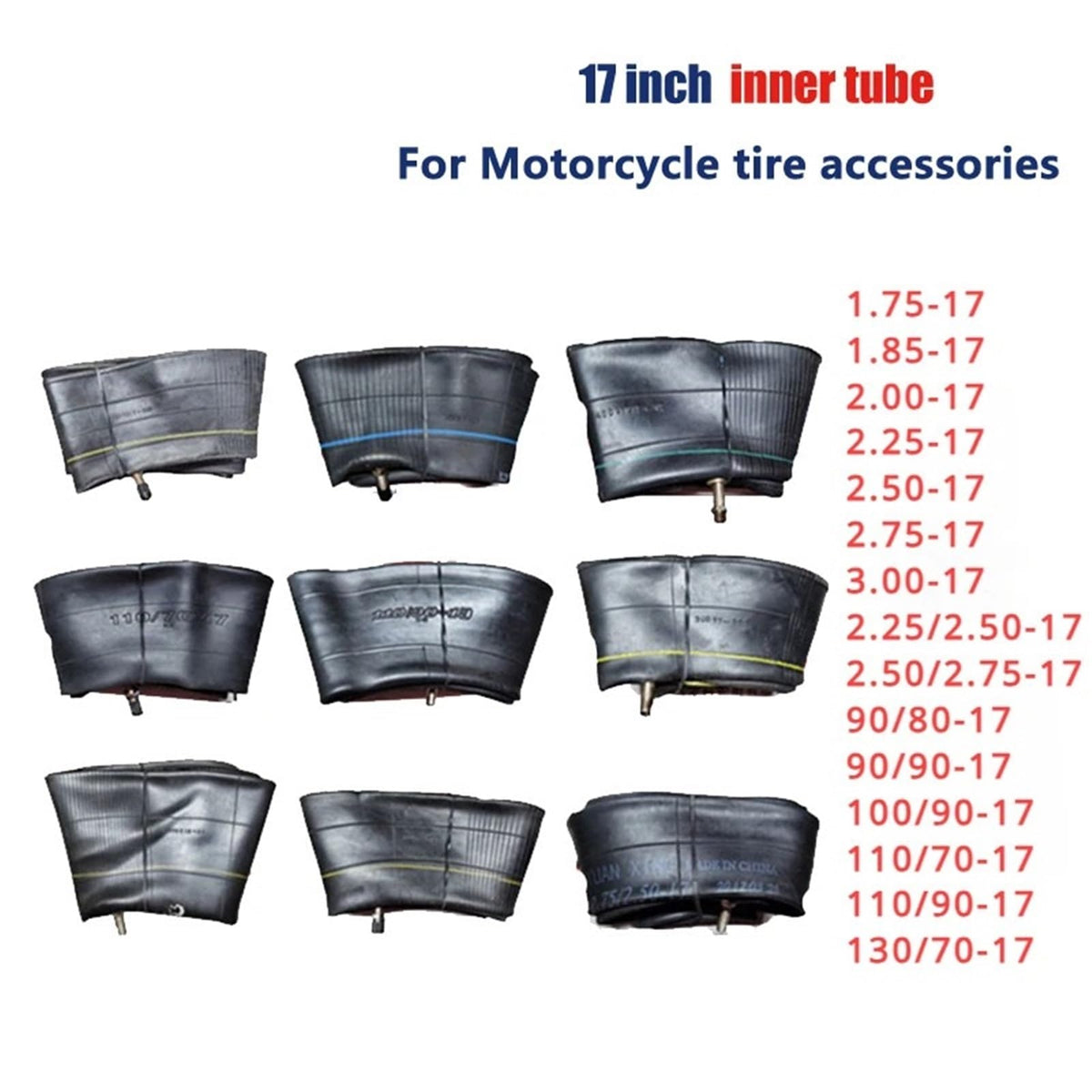 17 Inch Inner Tube 2.50-17 80/90-17 Tire E573