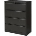 4 Drawer Black Metal File Cabinet with Lock D863978