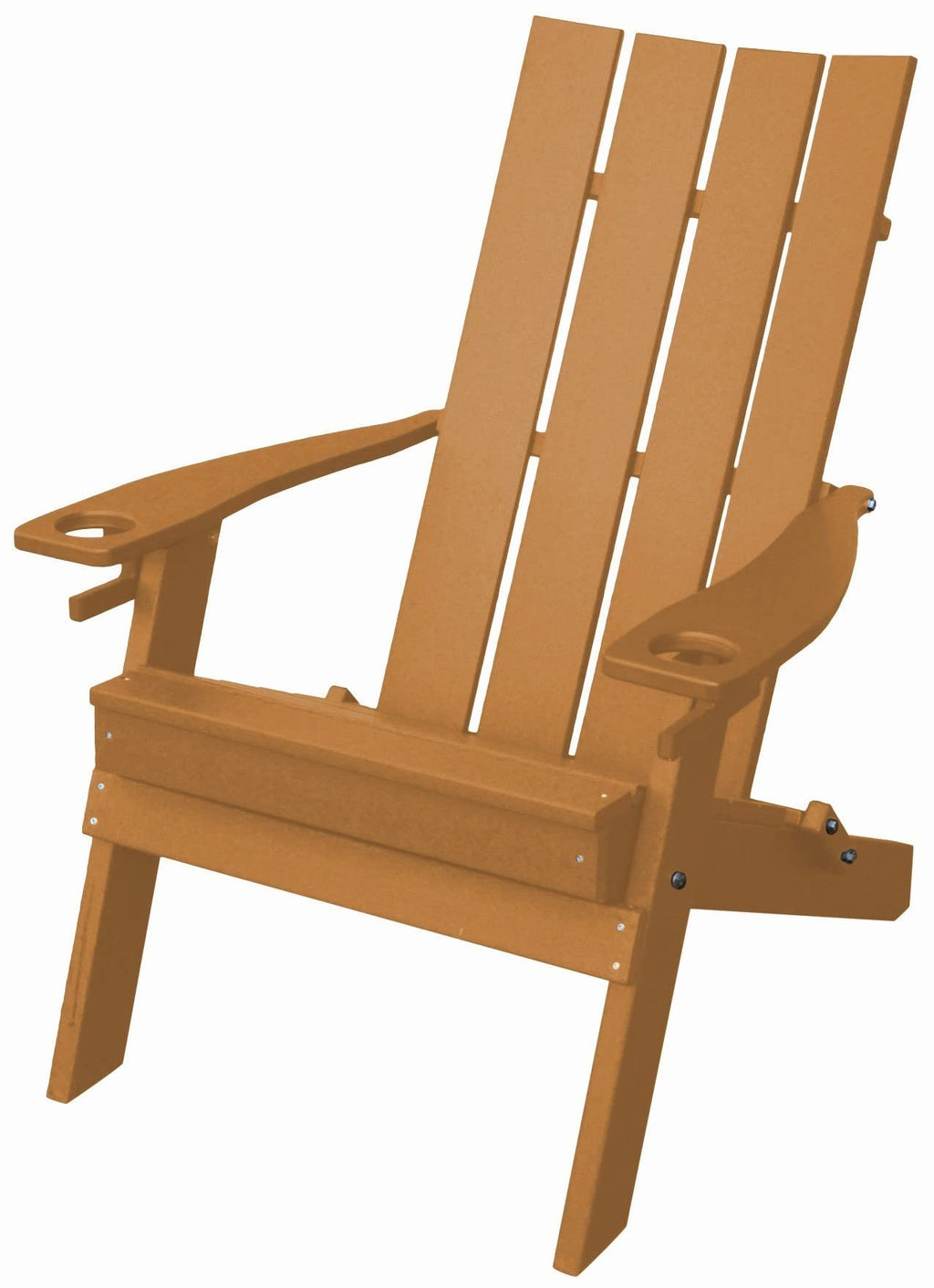 Folding Adirondack Chair with 2 Cupholders, Cedar L87627