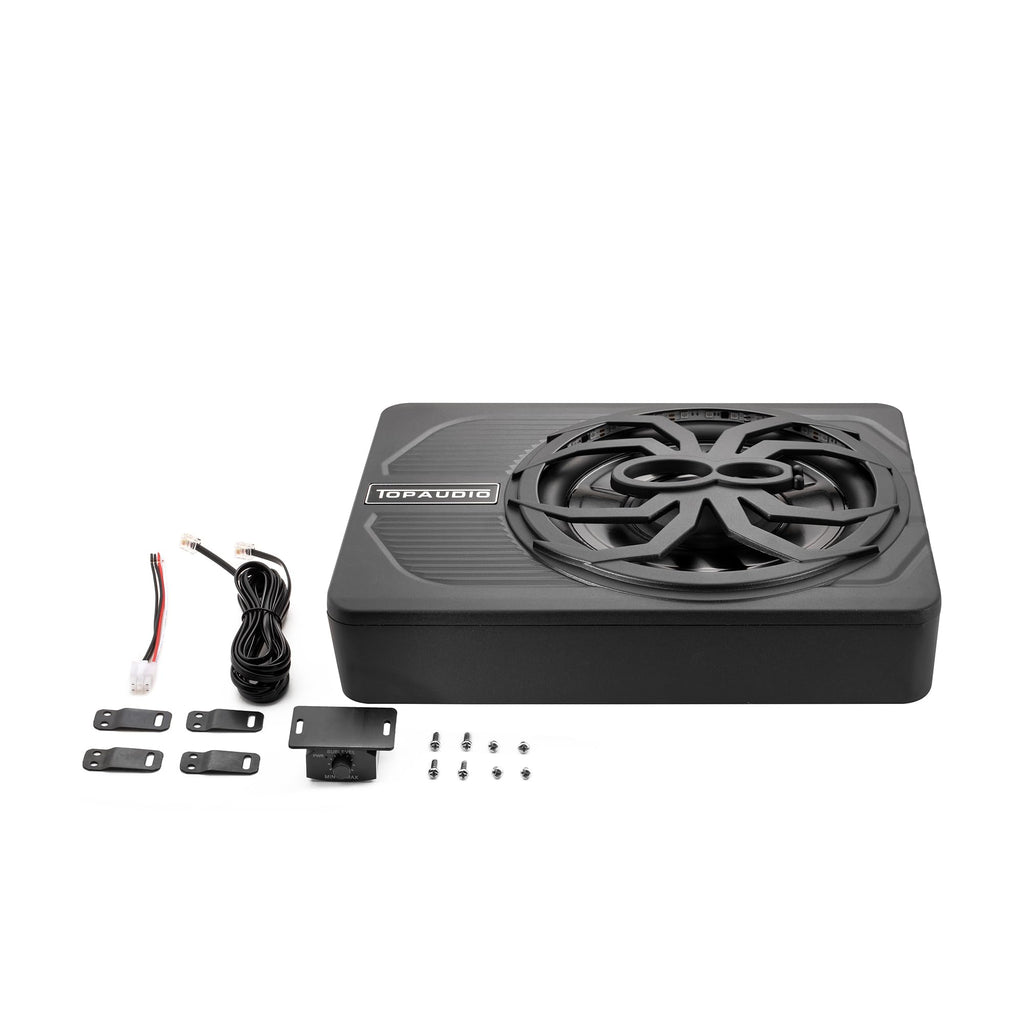 10" Inch Low Profile Underseat Car Subwoofer with Built in Amplifier C998