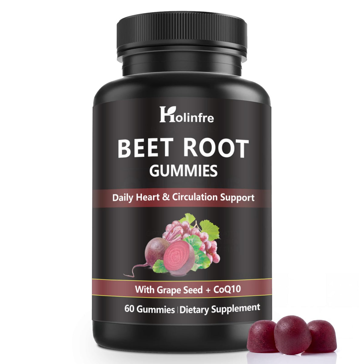 Beet Root Gummies with Grape Seed & CoQ10 Y976712