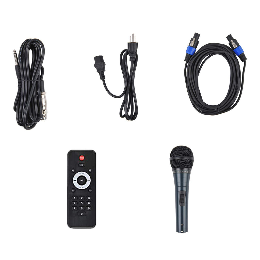 Portable 12-Inch 1000 Watts 2-Way Powered PA Speaker System Set K717