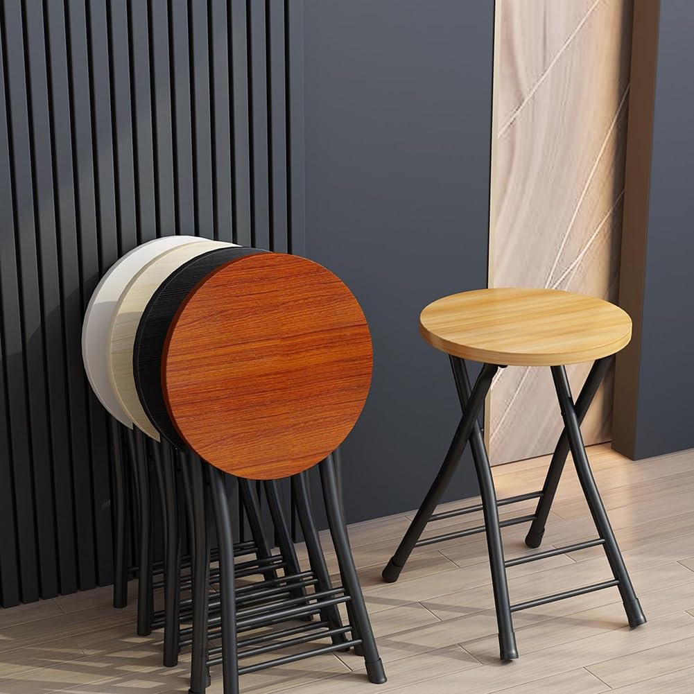 18 Inch Backless Folding Bar Stool with Footrest C184