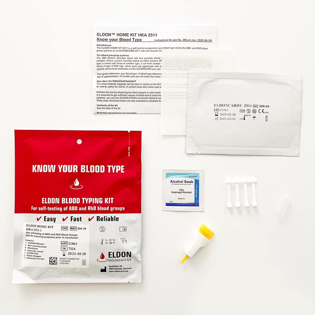 Home Blood Typing Kit 7 Kits A104
