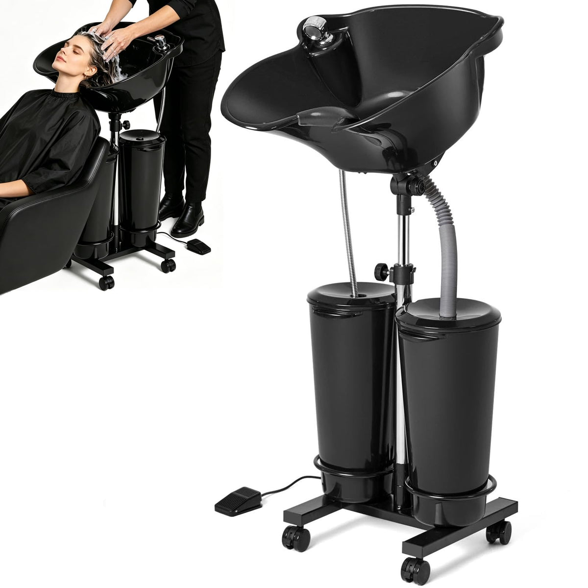 Portable Hair Washing Basin with Electric Pump H78254