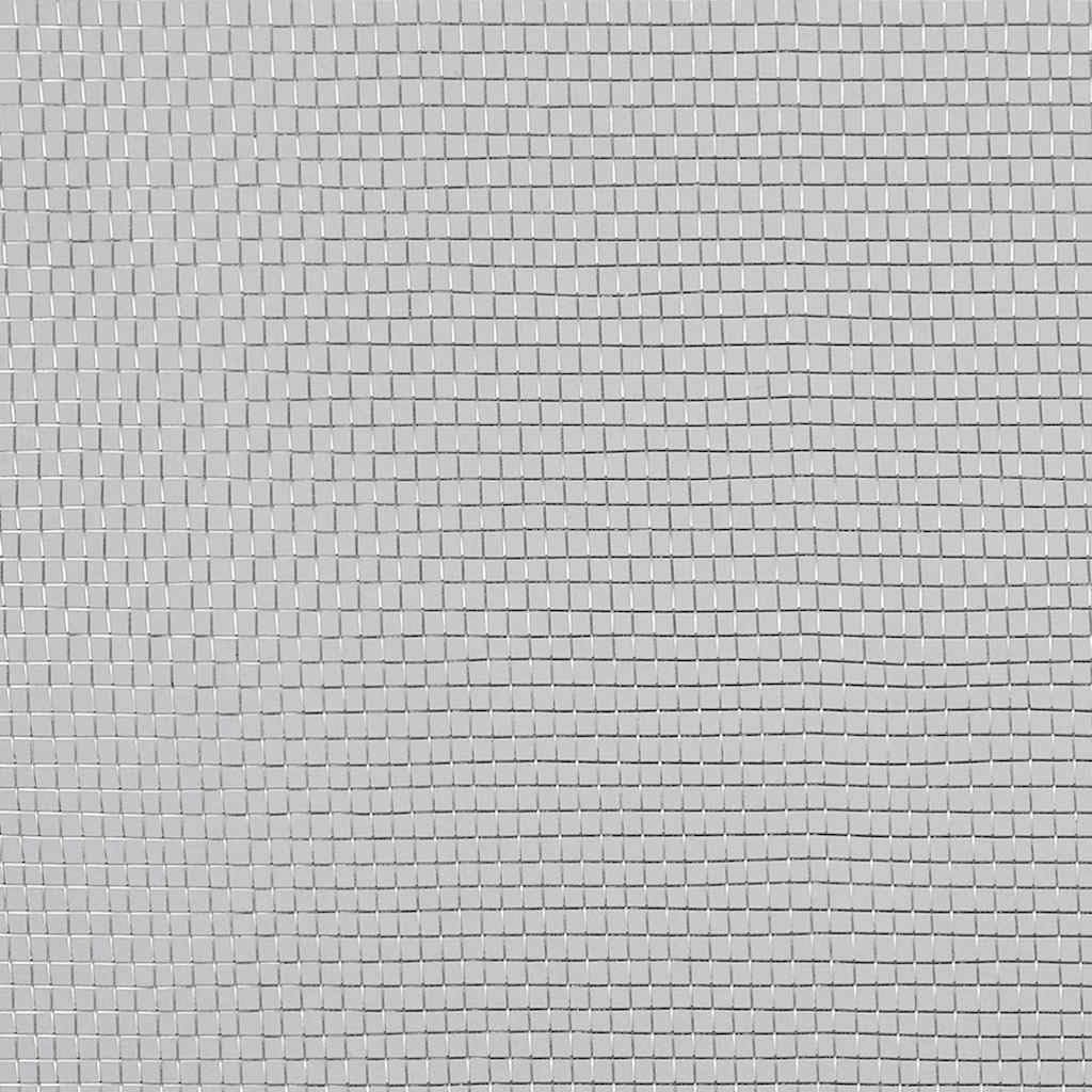 Aluminum Mesh Screen 39.4x196.9 Inches Silver Q437994