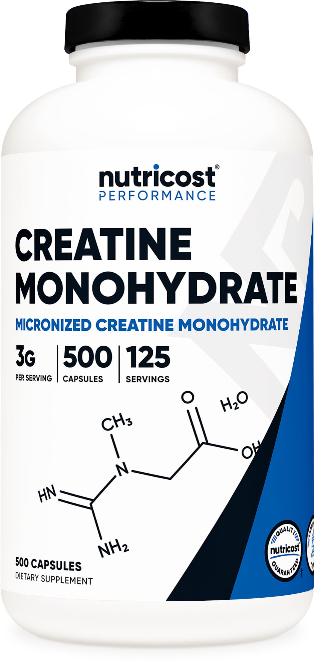 Micronized Creatine Monohydrate 3,000mg 500 Capsules Q1662