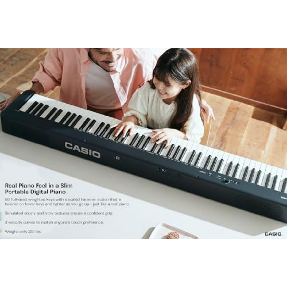 88-Key Weighted Digital Piano with Scaled Hammer Action Keyboard M4722