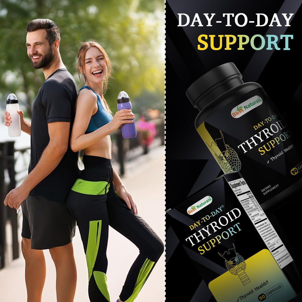 90 Vegetable Capsules Thyroid Support Supplement Y112