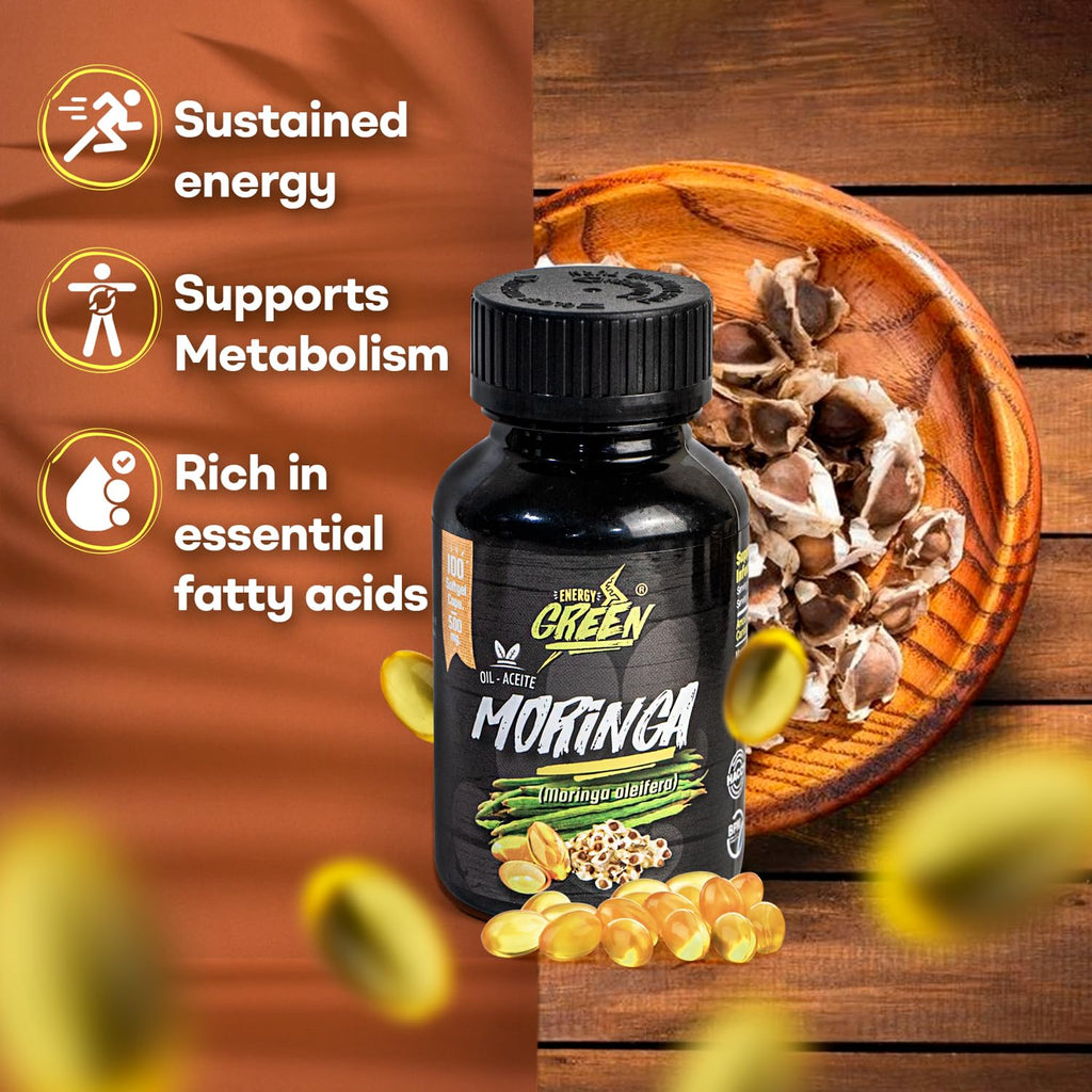 Moringa Seed Oil Softgels, Cold-Pressed, Vegan, 100 Softgels O1843