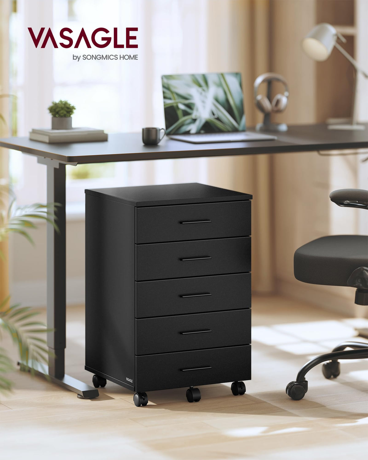 Mobile Pedestal Filing Cabinet with Wheels R364