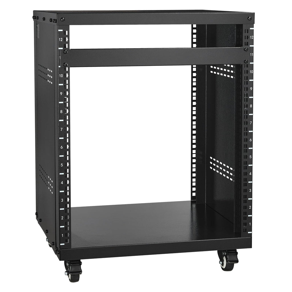 12U AV Rack Stand with Caster Wheels B86321