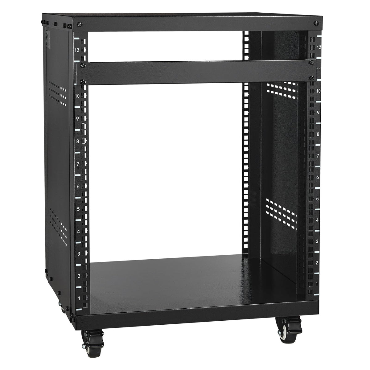 12U AV Rack Stand with Caster Wheels B86321