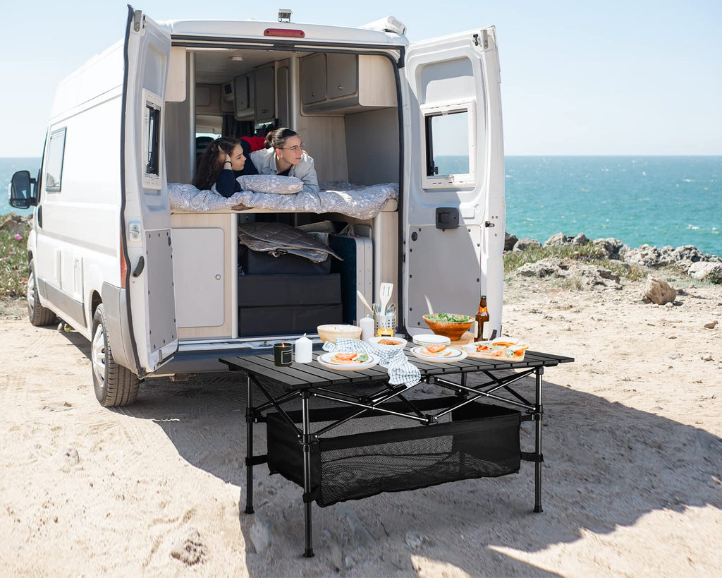 Lightweight Aluminum Folding Camping Table with Carrying Bag Q548