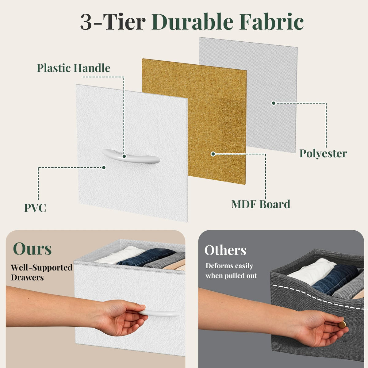 Fabric 7 Drawer Dresser U71271