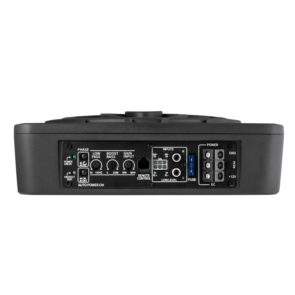 10" Inch Low Profile Underseat Car Subwoofer with Built in Amplifier C998
