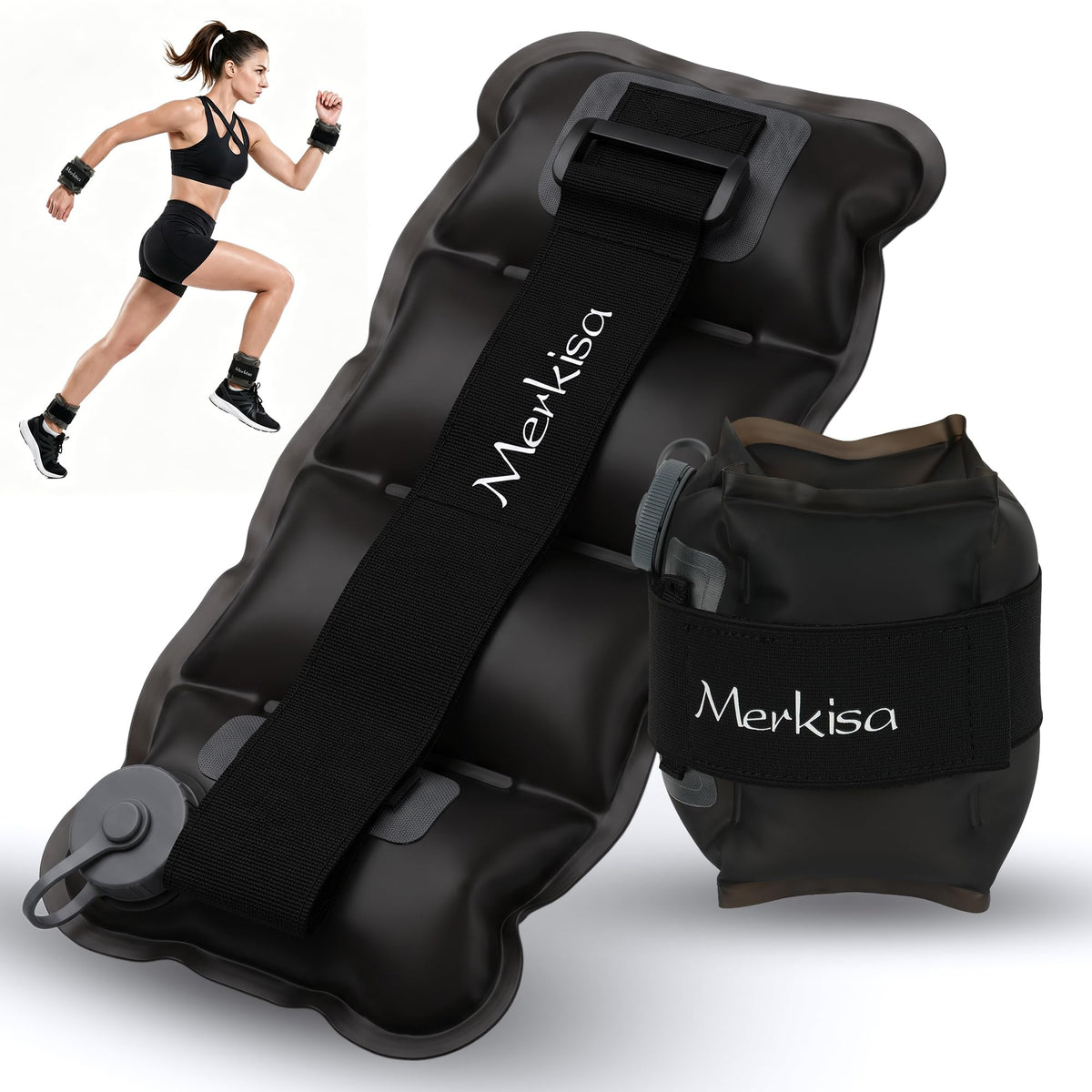 Adjustable Water-Fillable TPU Ankle and Wrist Weights Set C498371
