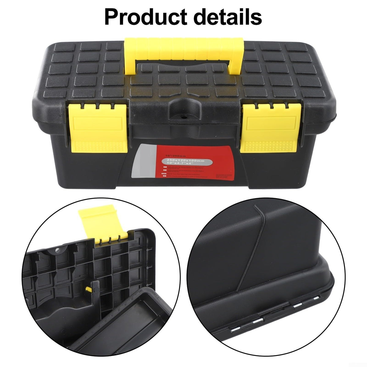 10 Inch 2 Layer Plastic Toolbox Q227834
