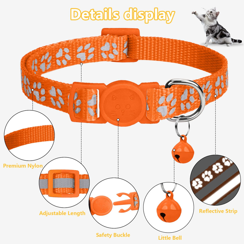 2 Pack Reflective Breakaway Cat Collar with Bell N201285