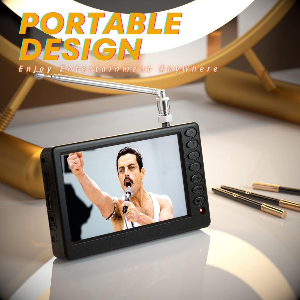 5 Inch Portable Mini TV with Remote Q134