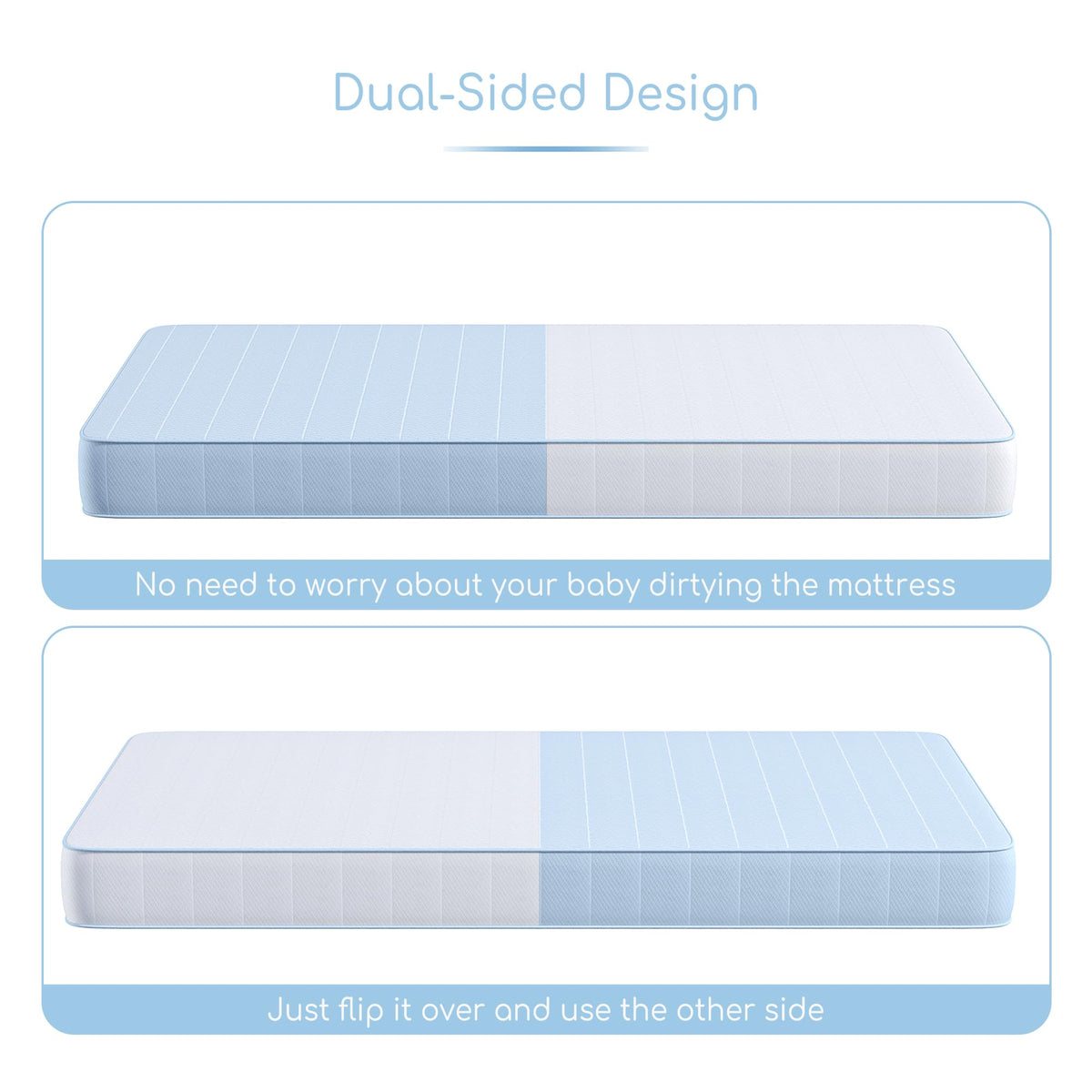 Dual Sided Memory Foam Crib Mattress X311