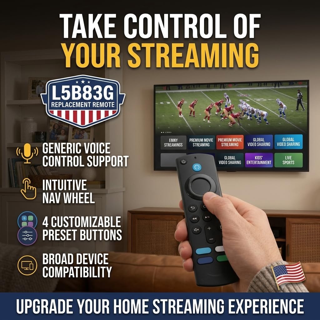 Voice Remote for Fire TV Stick 4K Max, Lite and Cube H366
